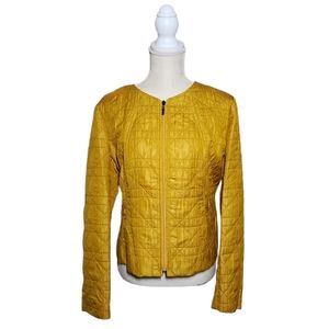 Kasper Sportswear - Zip Up Blazer Jacket -  Marigold - Petite Large NEW WITH TAG